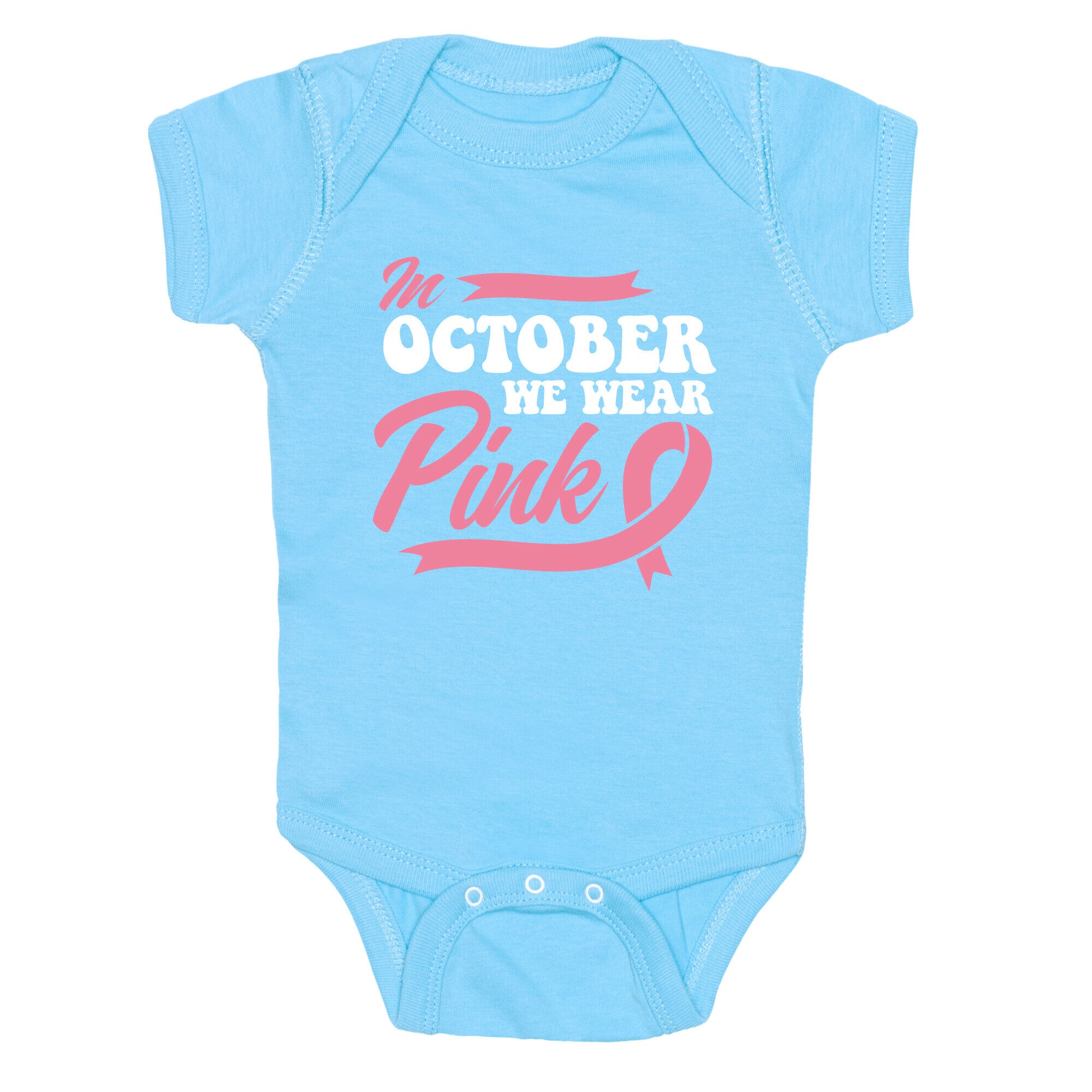 October Pink Breast Cancer Awareness Baby One-Piece
